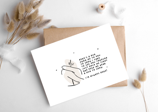 HERE’S A HUG CARD