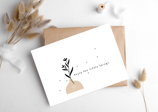 VASE ENJOY CARD