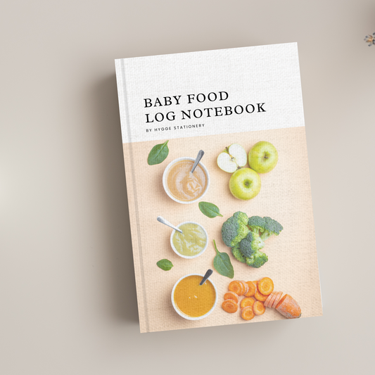 BABY FOOD LOG, LINED NOTEBOOK