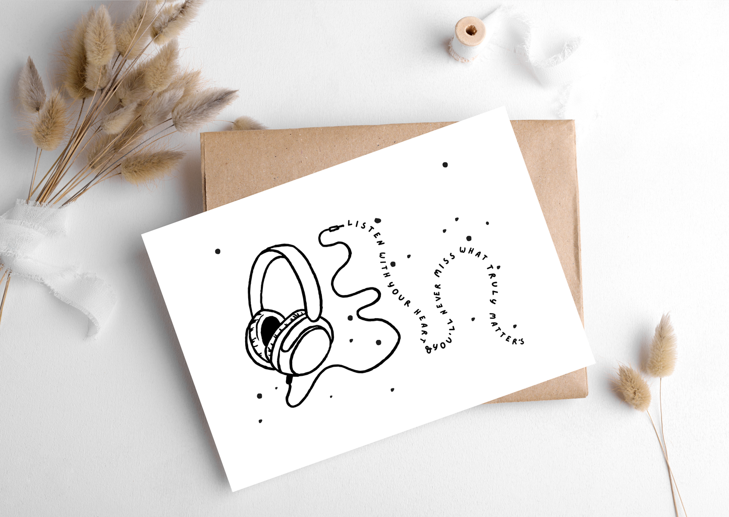 LISTEN WITH YOUR HEART CARD