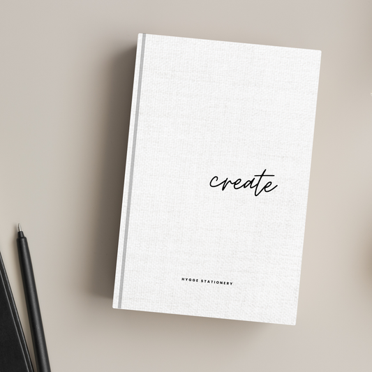 CREATE: A MINIMALIST MOTIVATIONAL NOTEBOOK