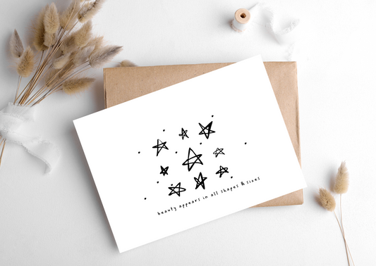 BEAUTY IS IN ALL SHAPES & SIZES CARD