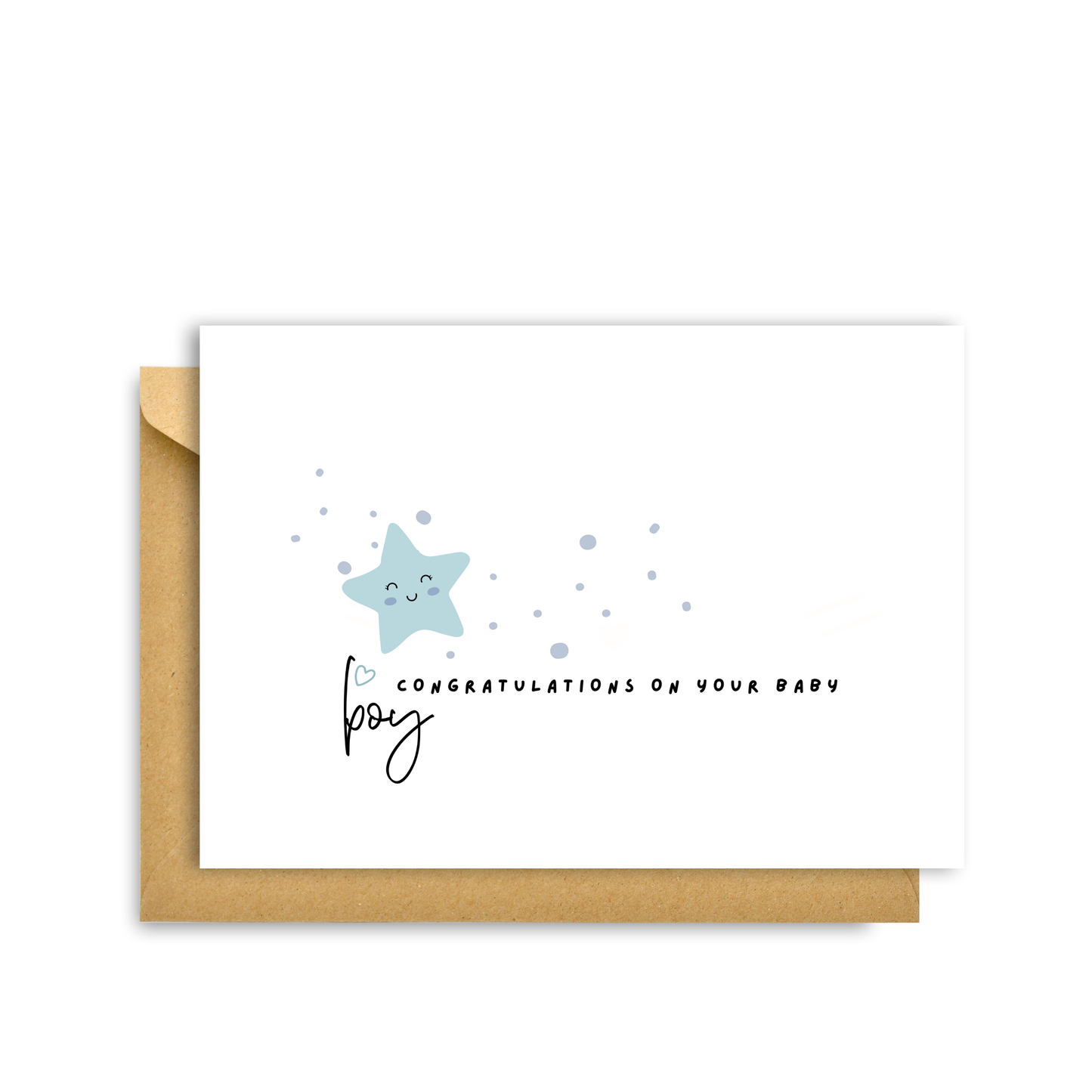 CONGRATULATIONS BABY BOY CARD