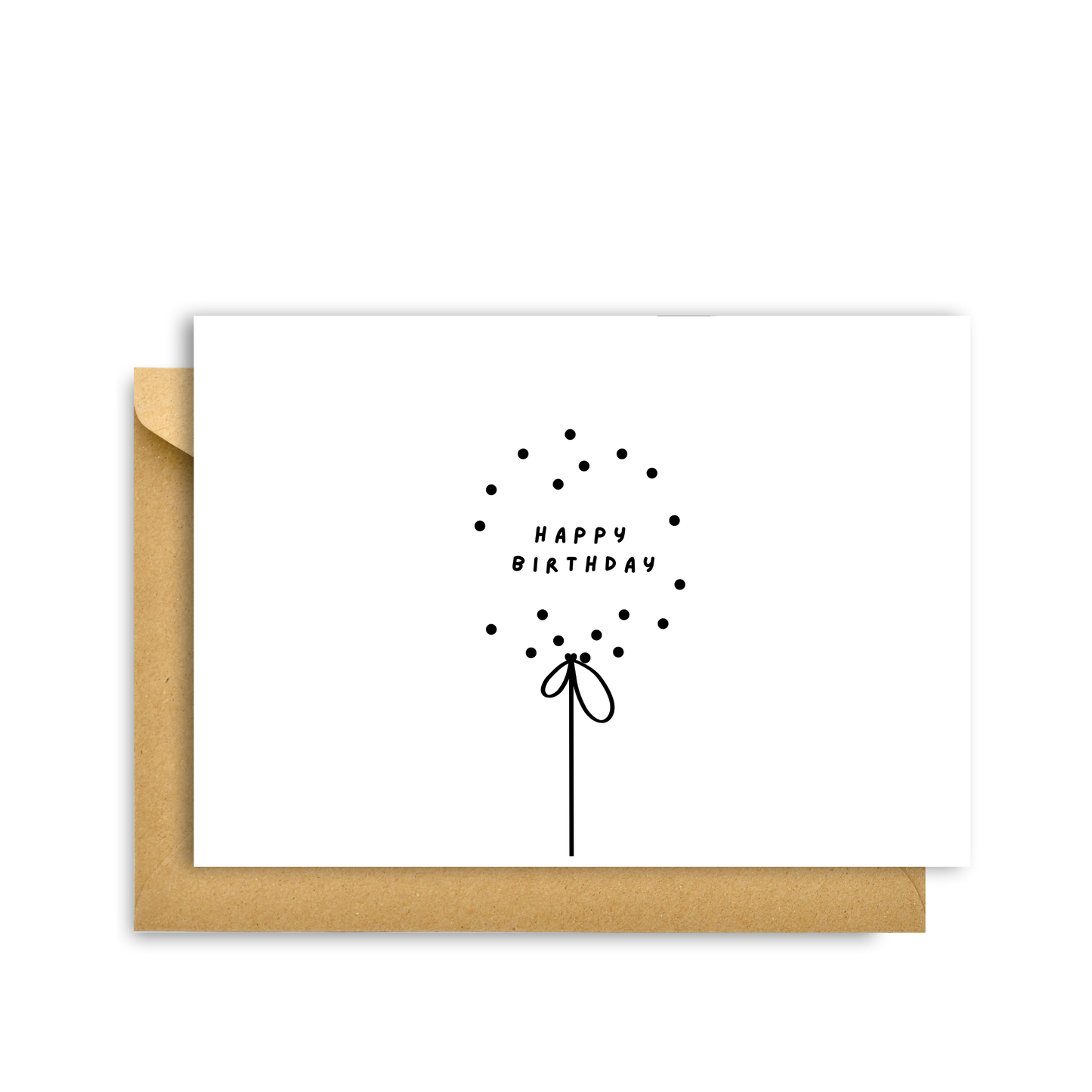 HAPPY BIRTHDAY BALLOON DOTS CARD