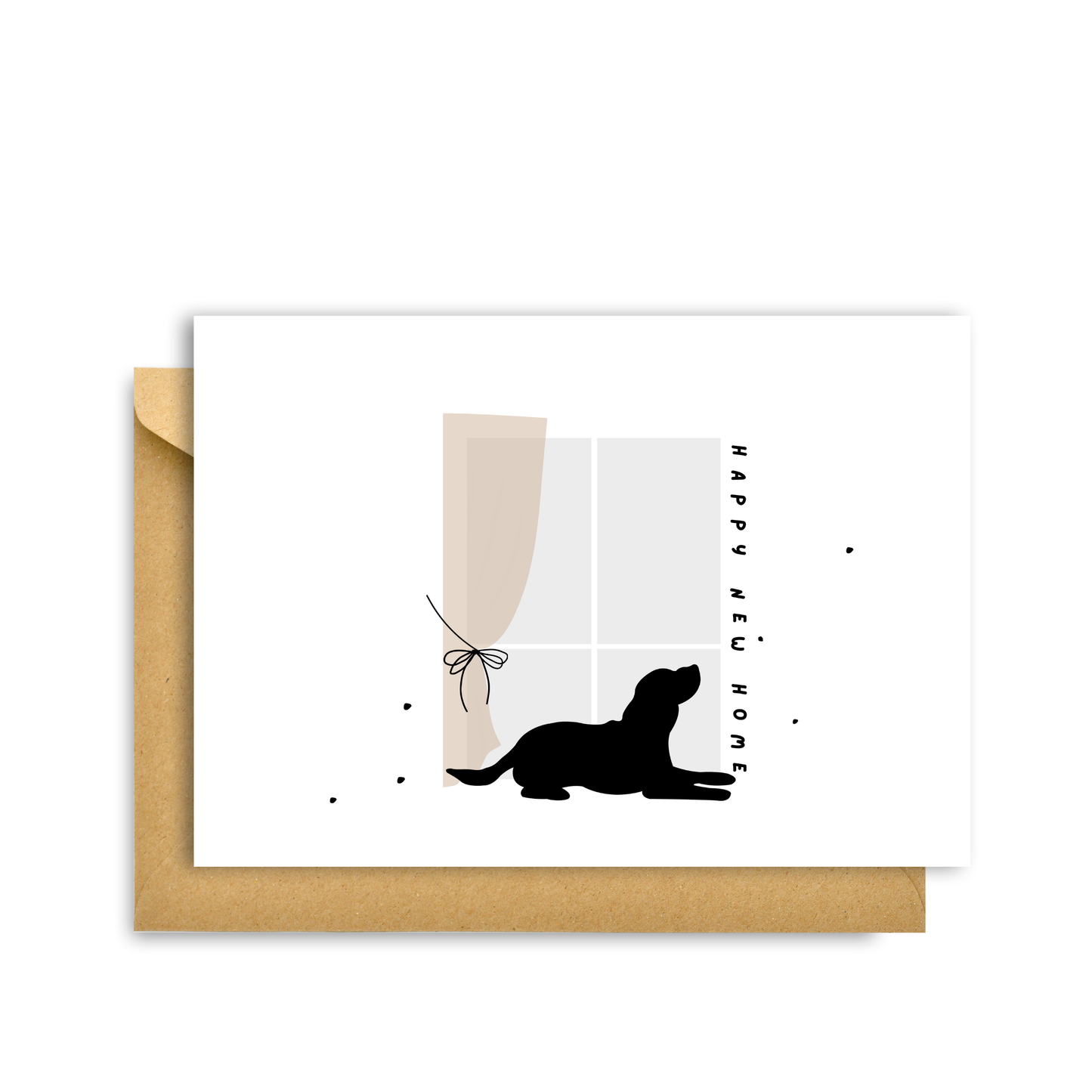 HAPPY NEW HOME  DOG CARD