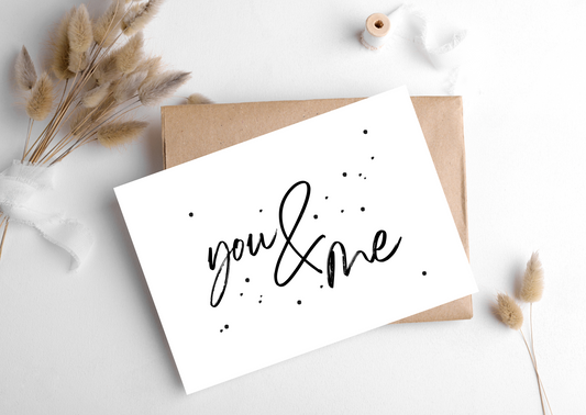 YOU AND ME CARD