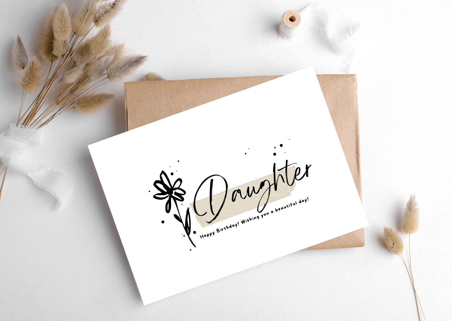 DAUGHTER FLOWER CARD, 283