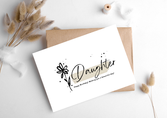 DAUGHTER FLOWER CARD, 283