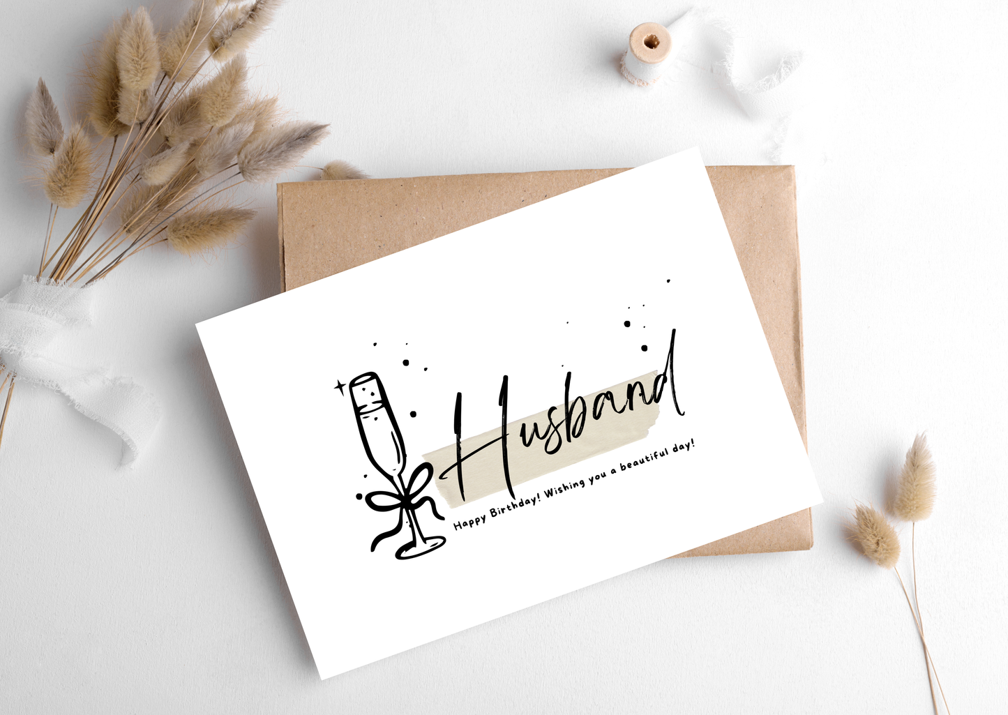HUSBAND CHAMPAGNE CARD, 283