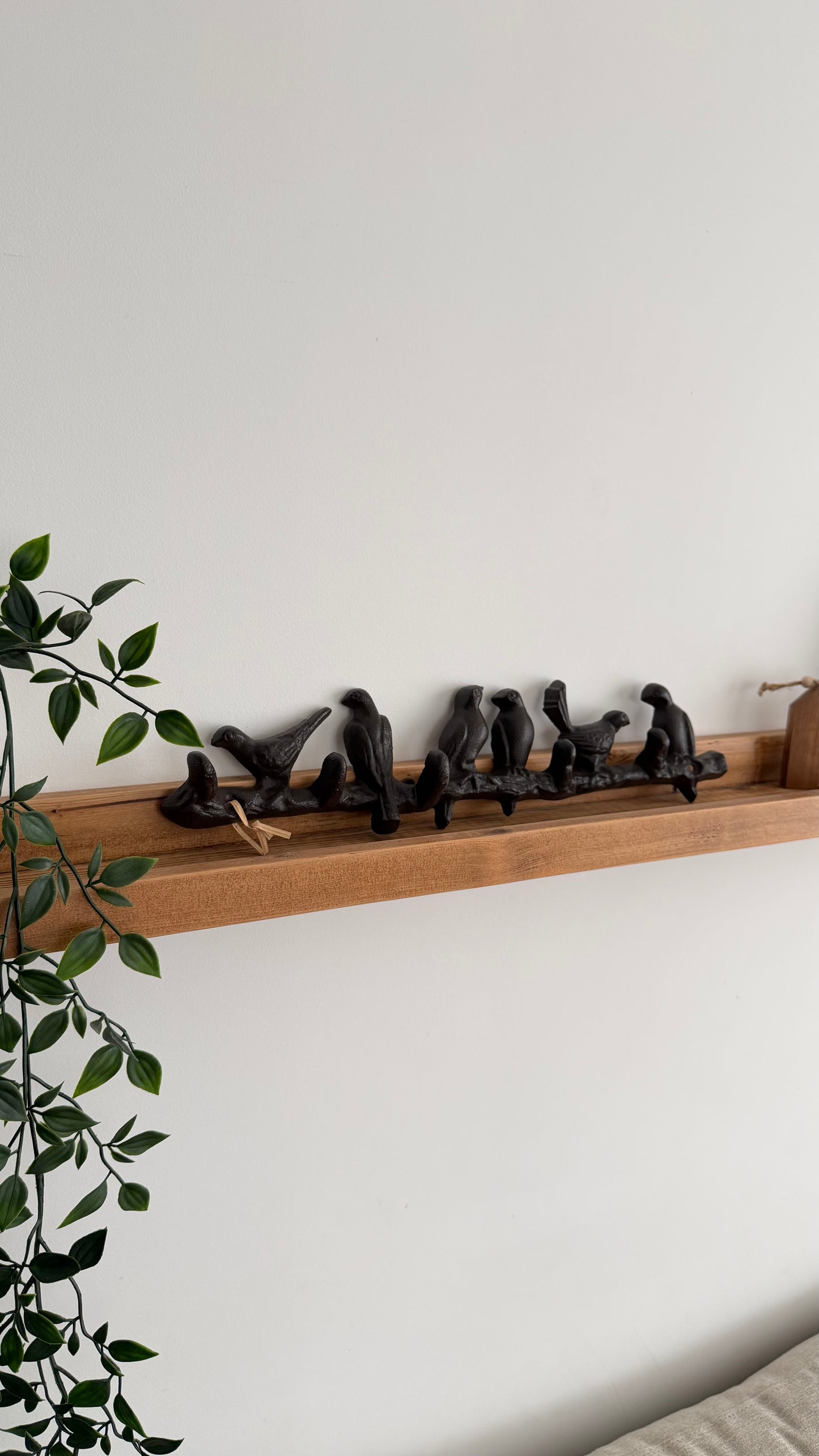 Cast Iron Bird Coat Rack w/5 Hooks
