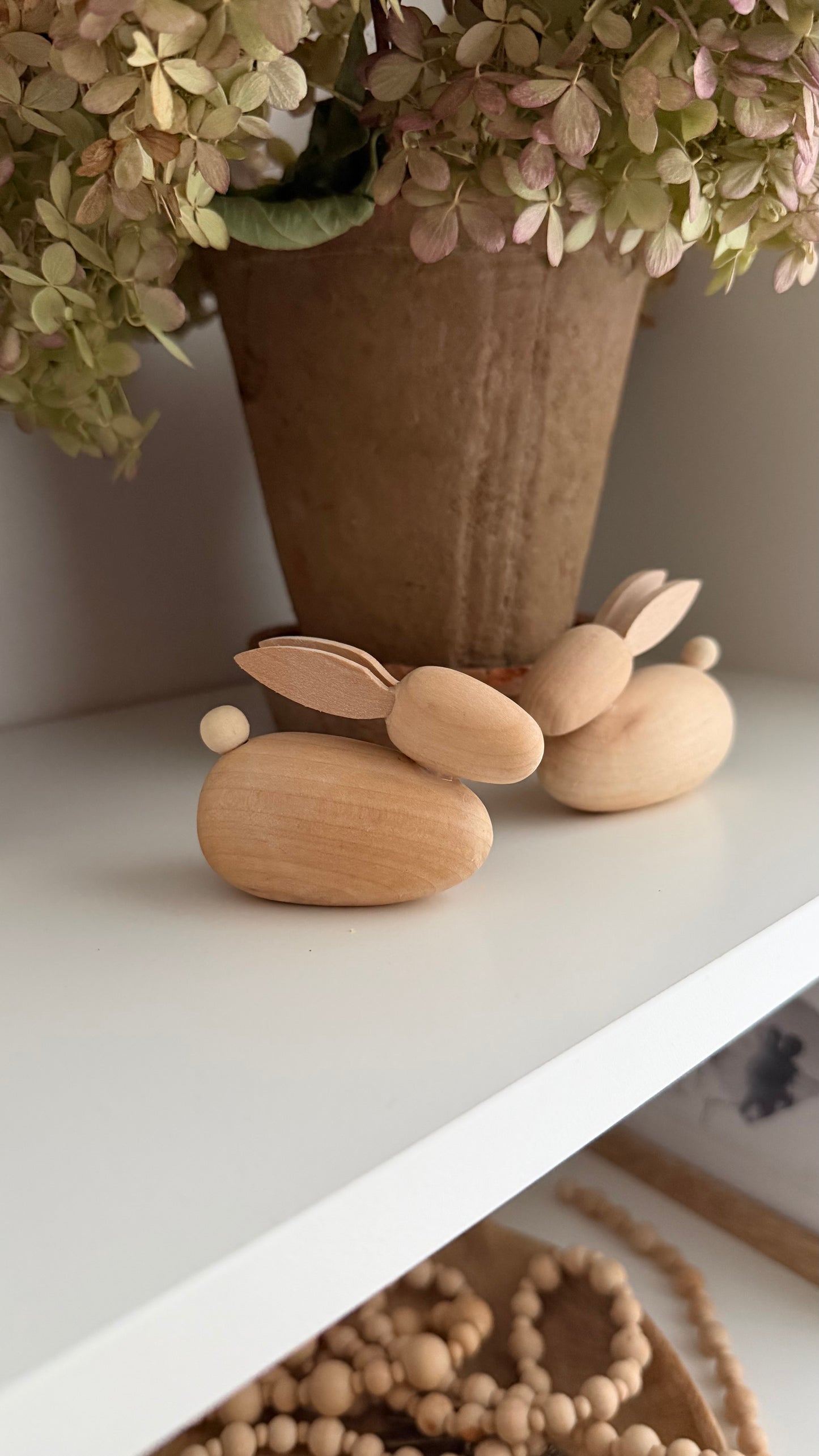 Handcrafted Beech Wood Bunny