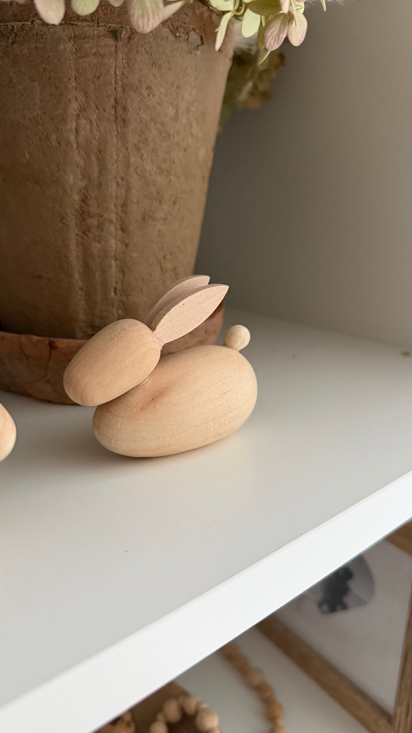Handcrafted Beech Wood Bunny