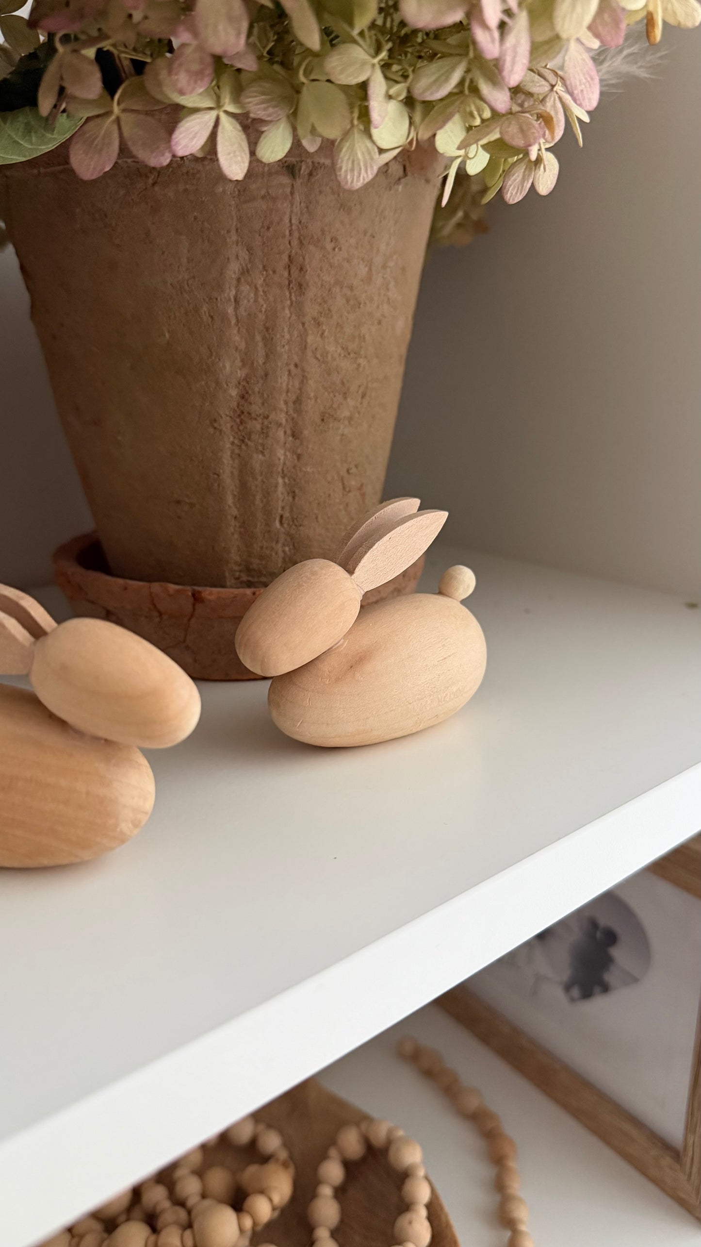 Handcrafted Beech Wood Bunny