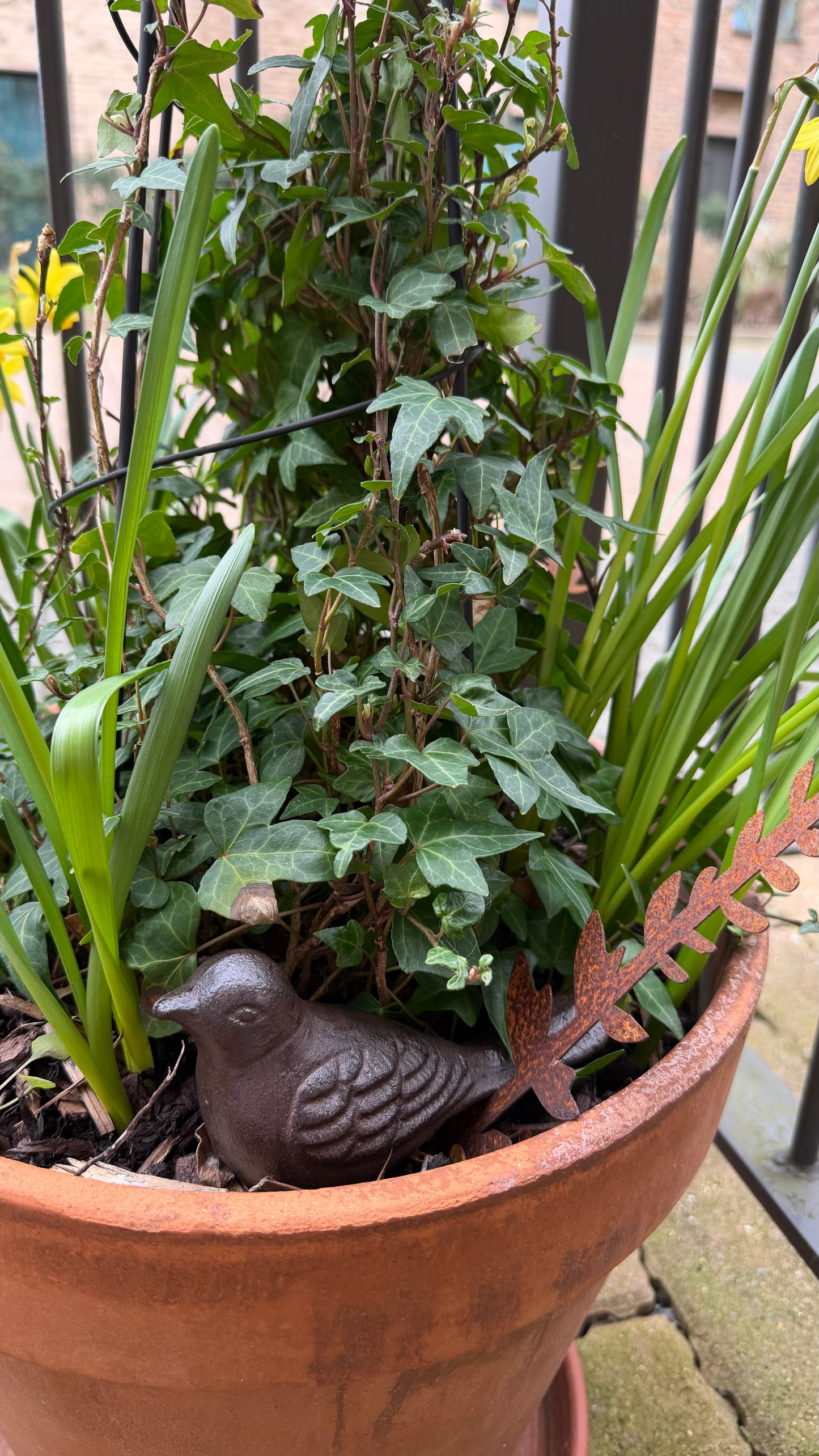 Small Cast Iron Animals- Bird, Snail, Bunny, Squirrel, Hedgehog