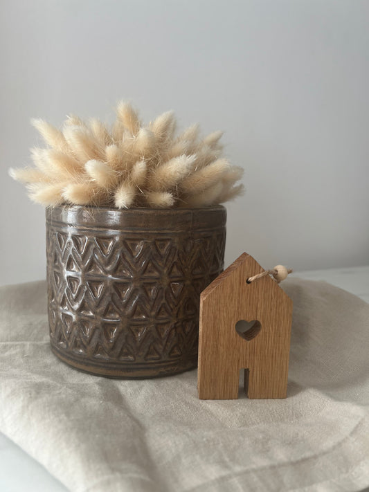 CERAMIC ZIG-ZAG FLOWER POT
