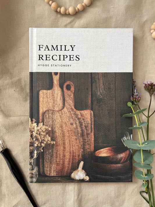 FAMILY RECIPES, LINED NOTEBOOK
