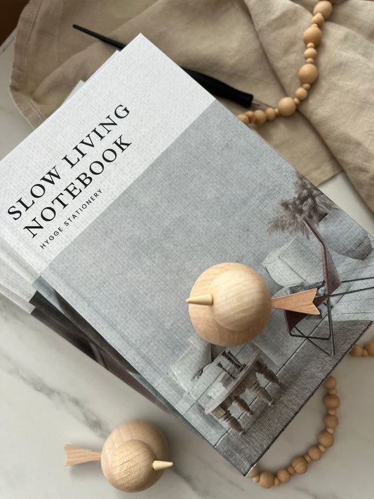 SLOW LIVING, LINED NOTEBOOK