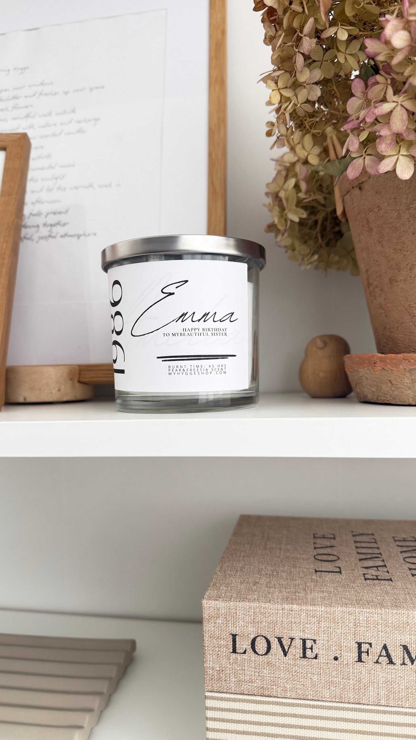 Personalised HAPPY BIRTHDAY Candle