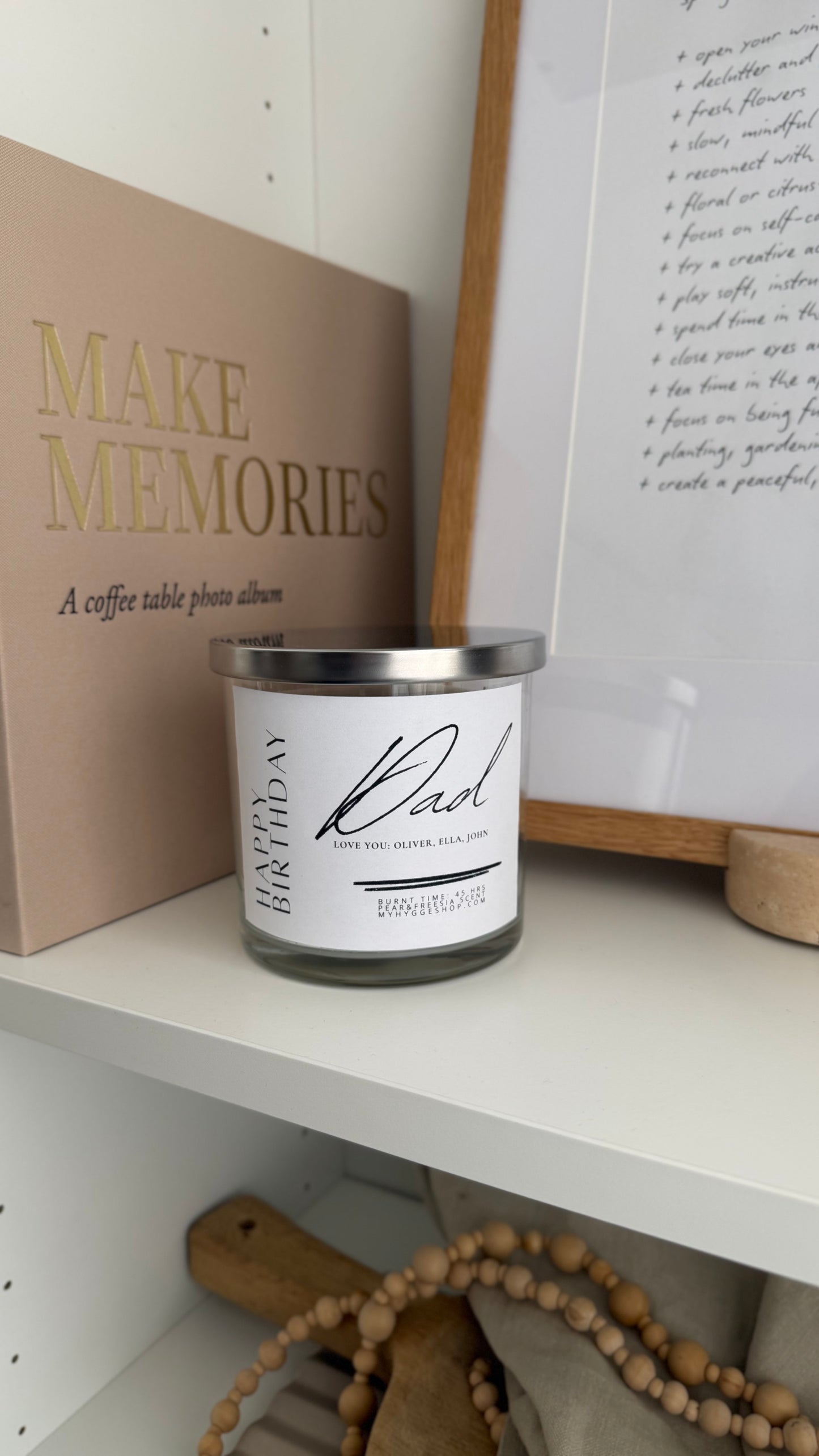 Personalised HAPPY BIRTHDAY Candle