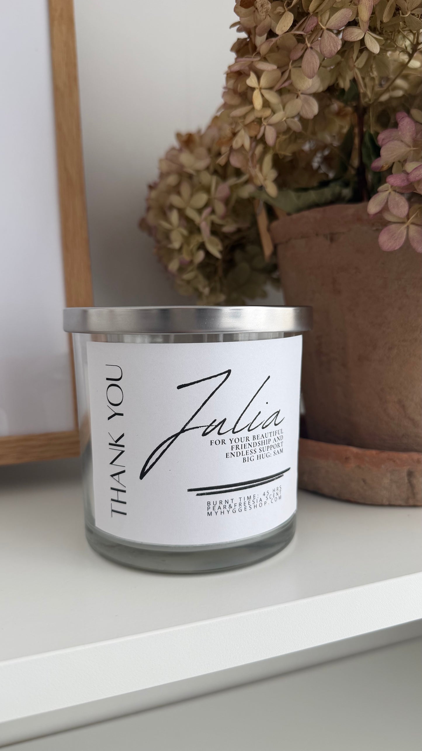 Personalised HAPPY BIRTHDAY Candle