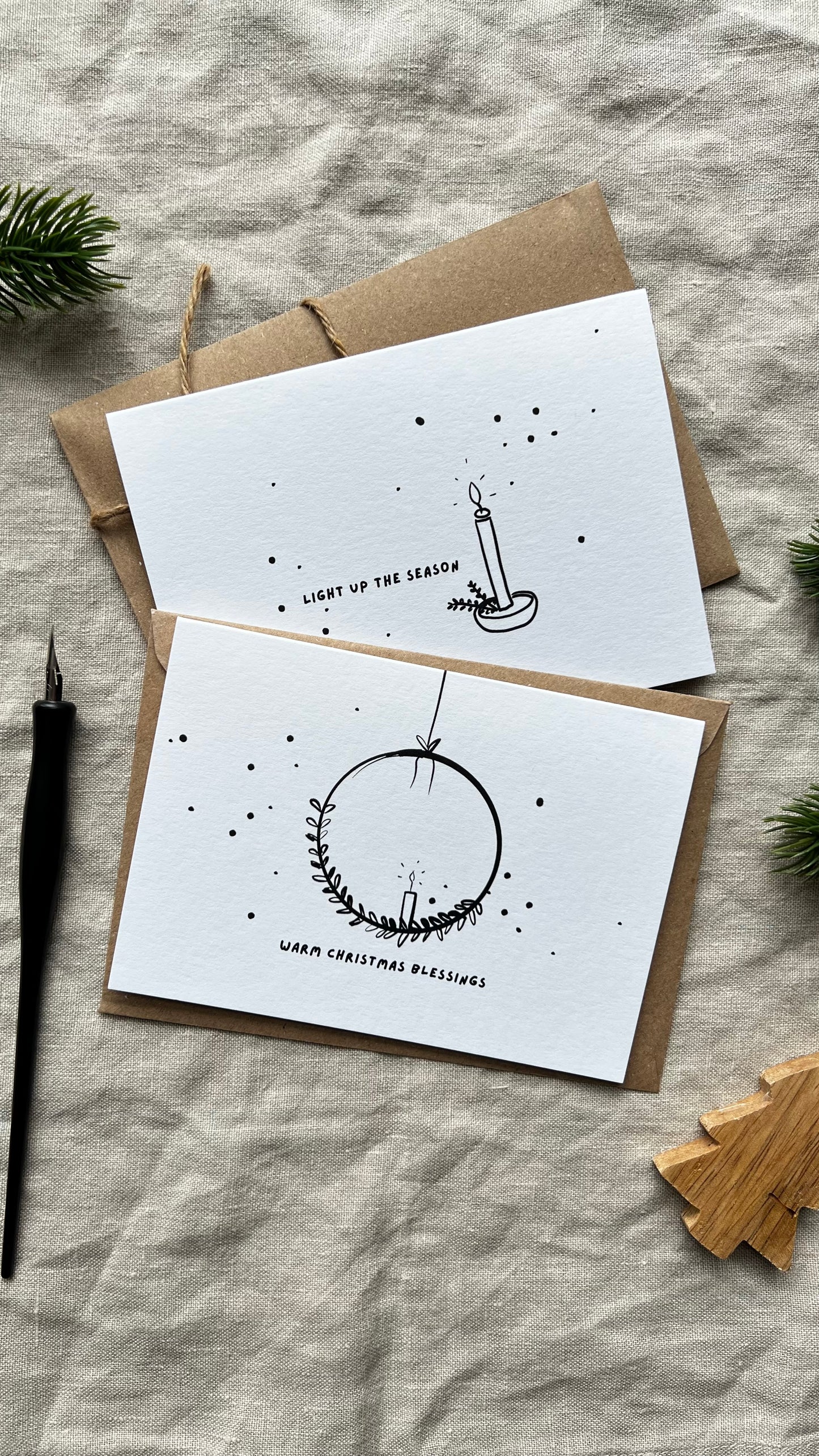 WARM CHRISTMAS BLESSINGS CARD