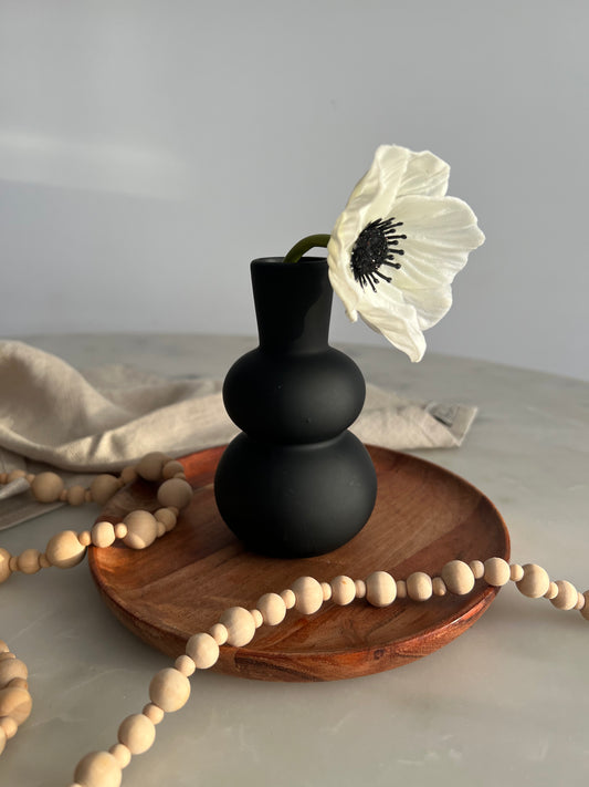 ACACIA WOODEN DESSERT PLATE