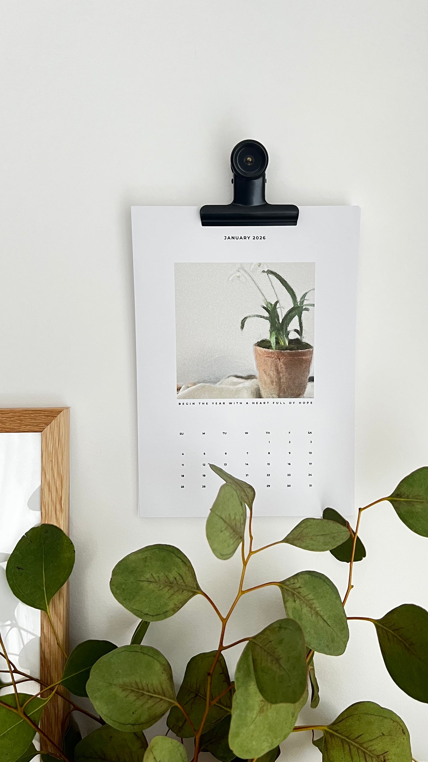 Floral 2026 Wall/ Desk Calendar