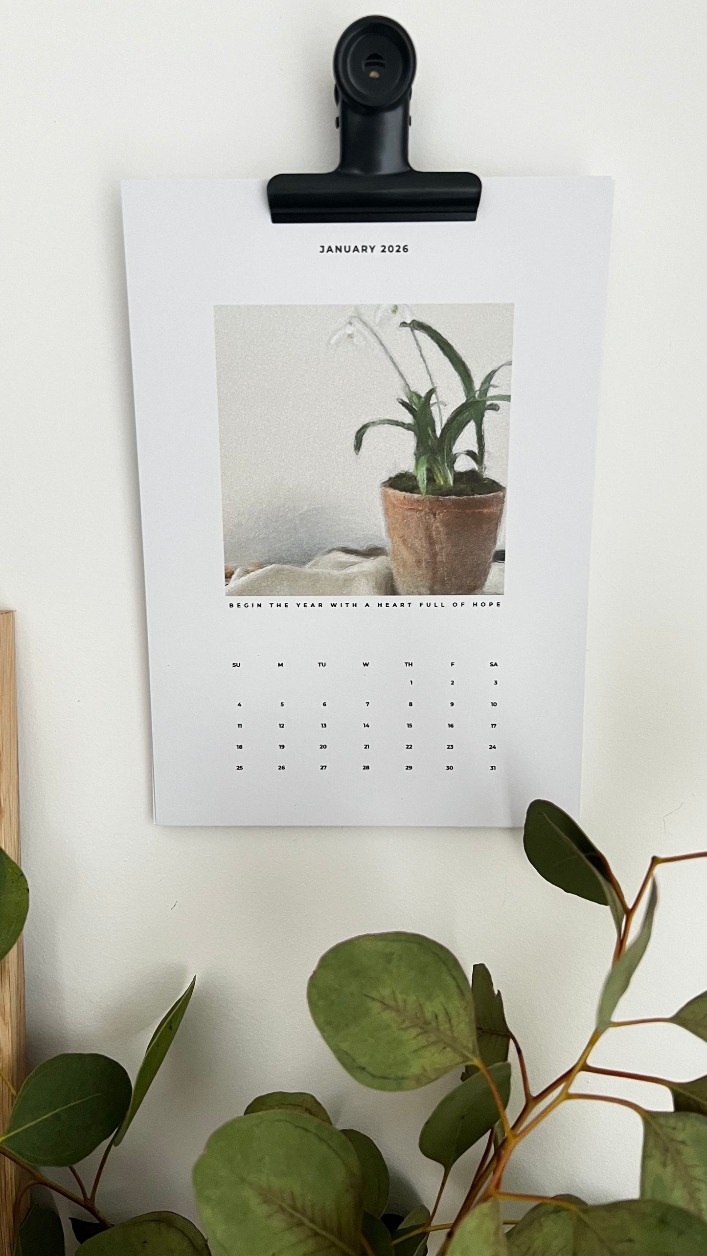 Floral 2026 Wall/ Desk Calendar