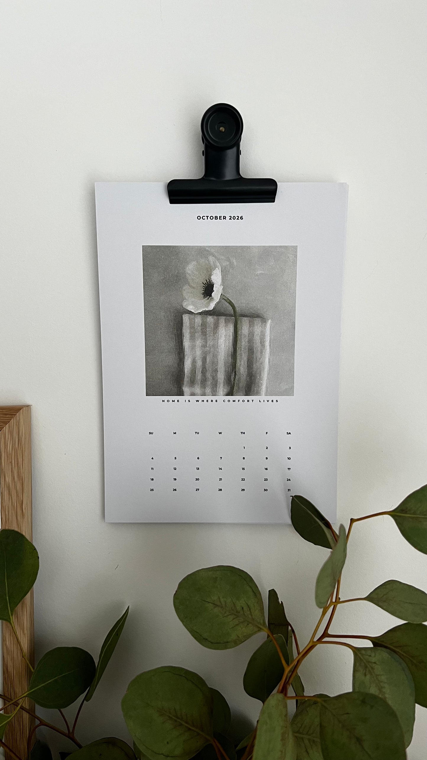 Floral 2026 Wall/ Desk Calendar