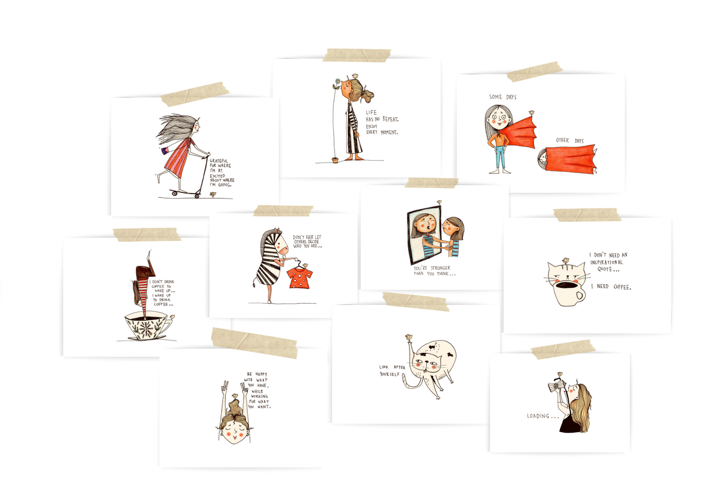 Vero Kiss Set of 10x Cards, Mix