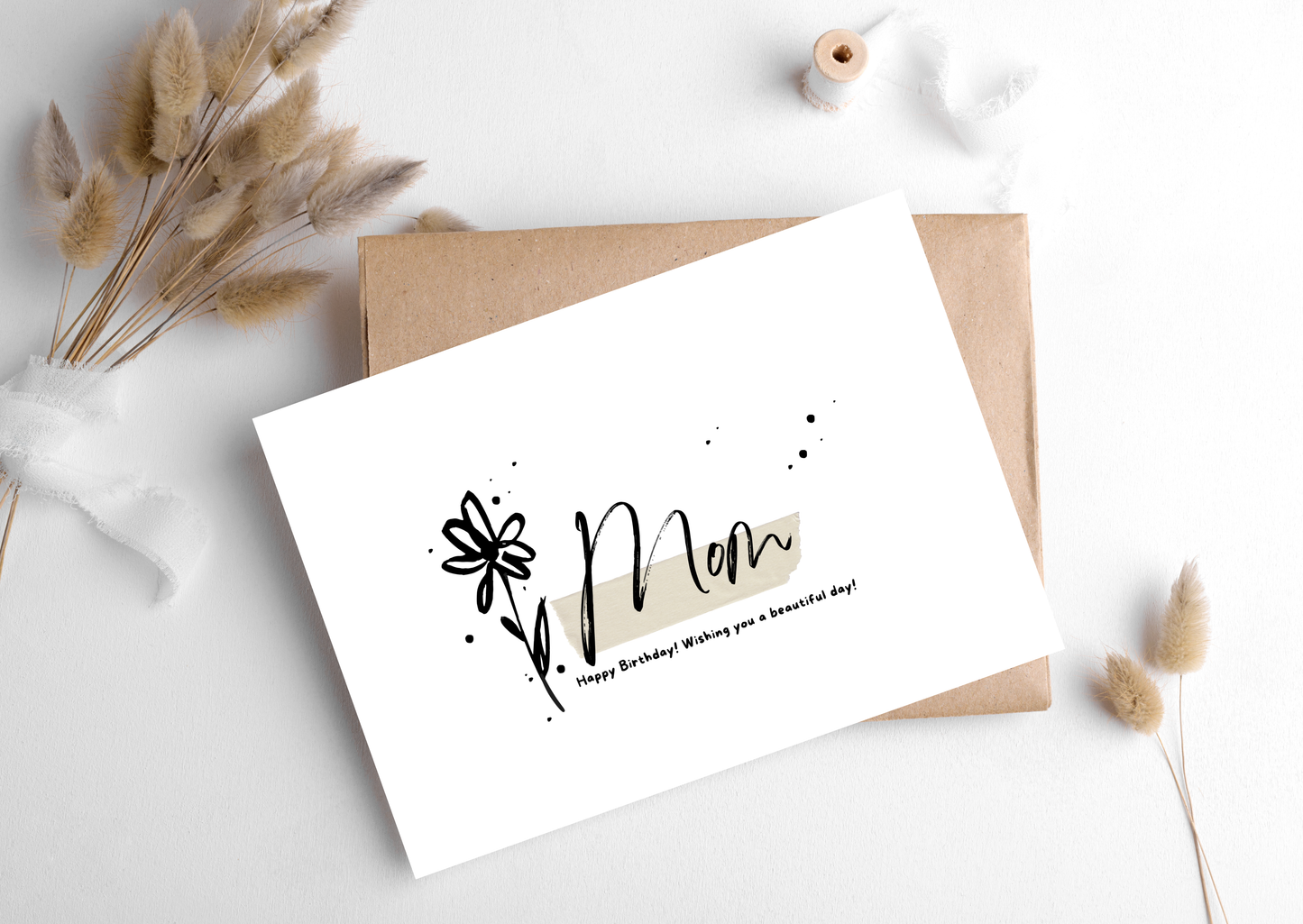 MOM FLOWER CARD, 283