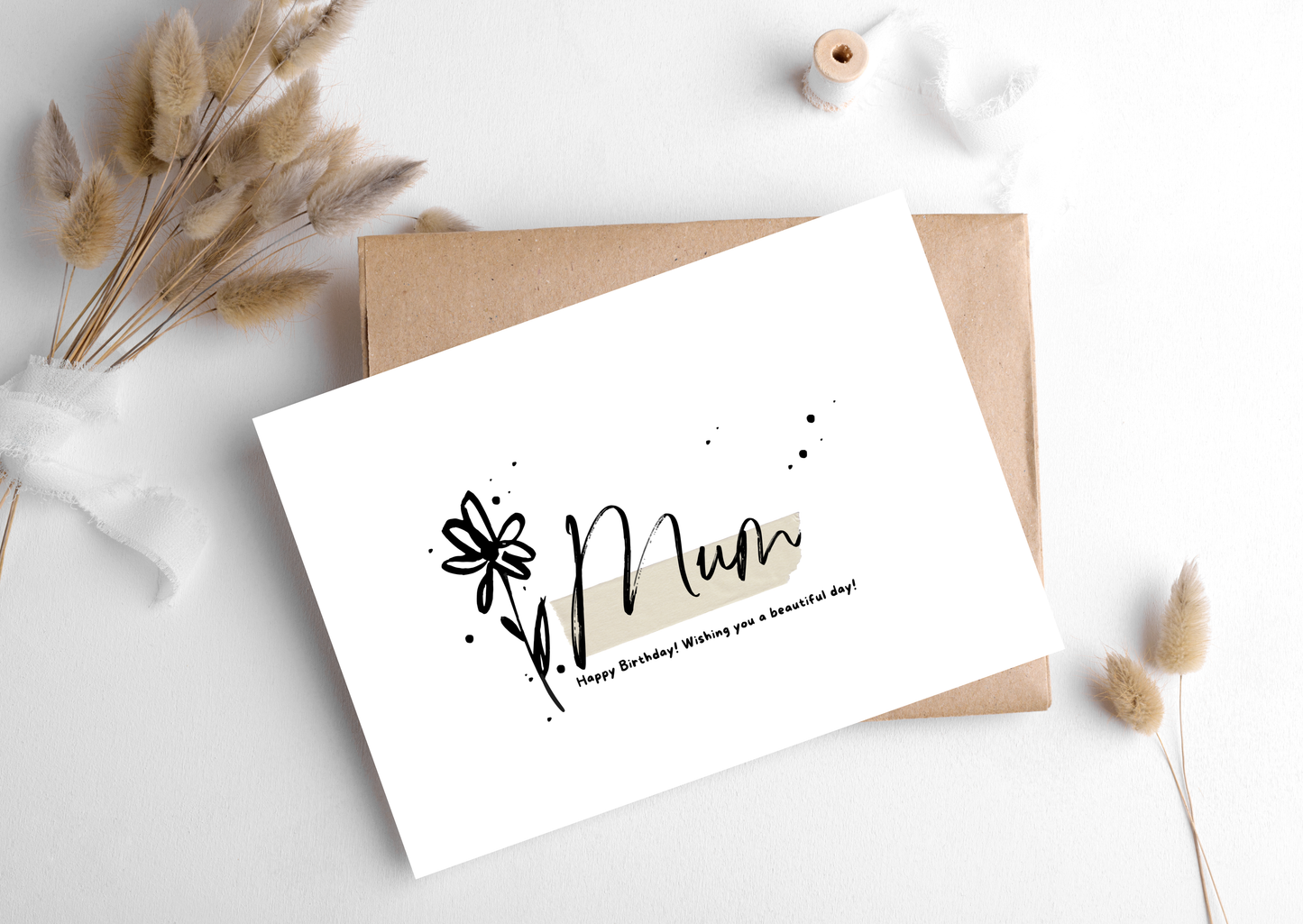MUM FLOWER CARD, 283
