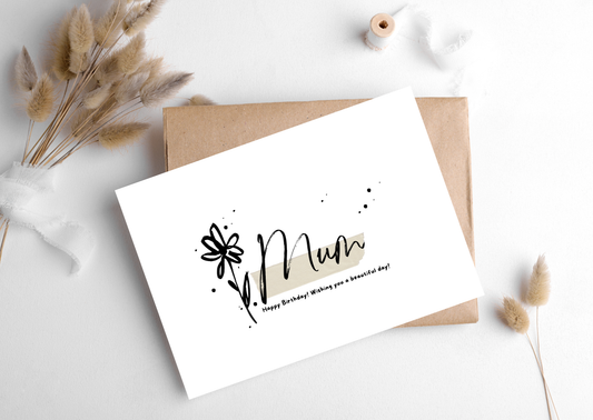 MUM FLOWER CARD, 283