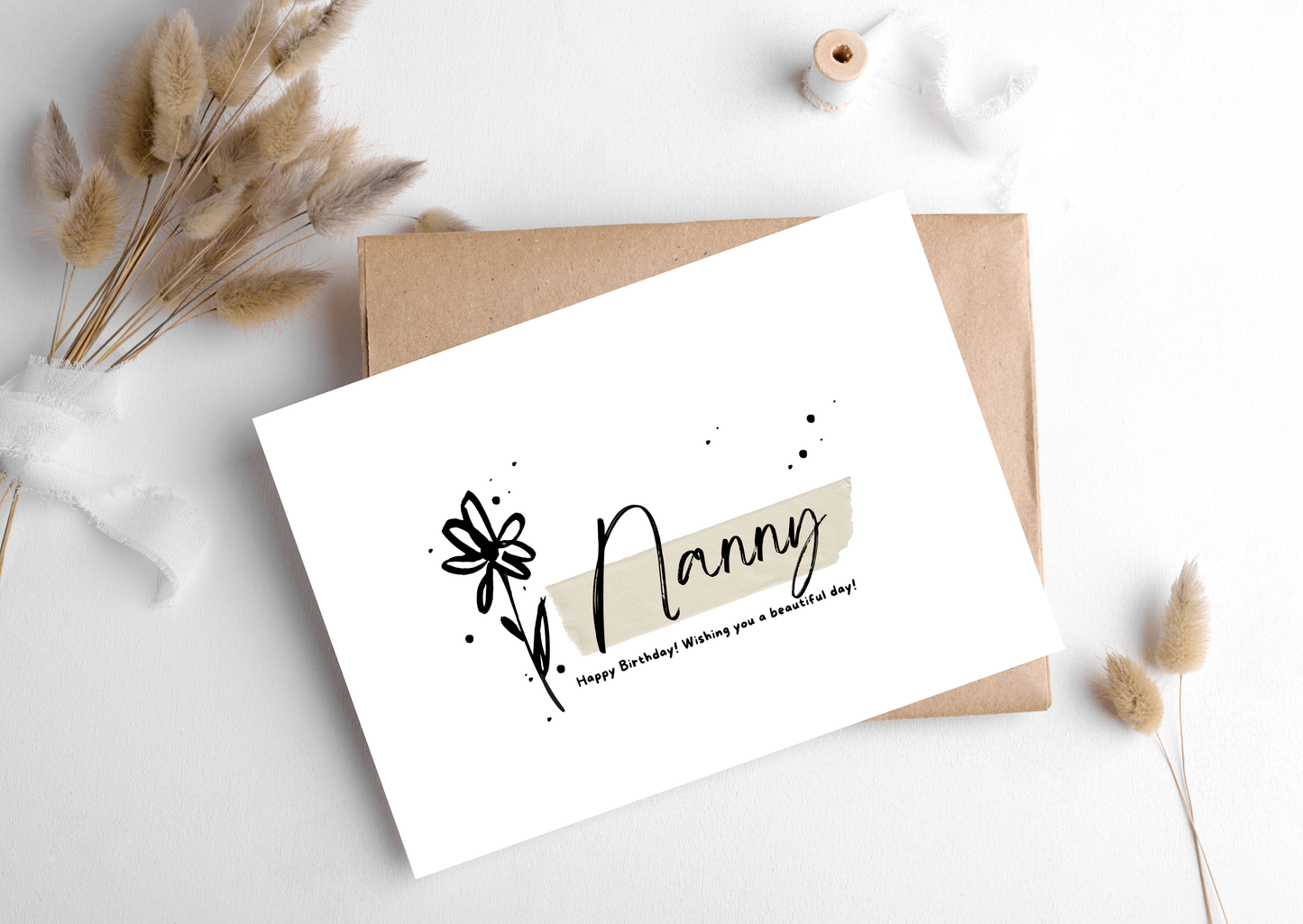 NANNY FLOWER CARD, 283
