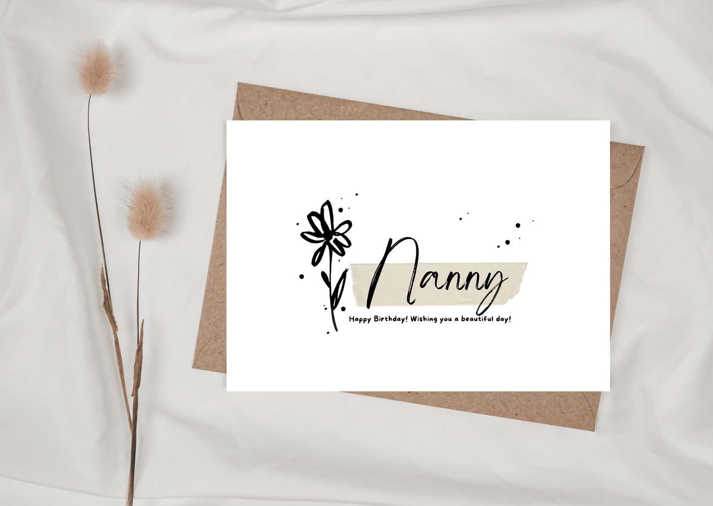 NANNY FLOWER CARD, 283
