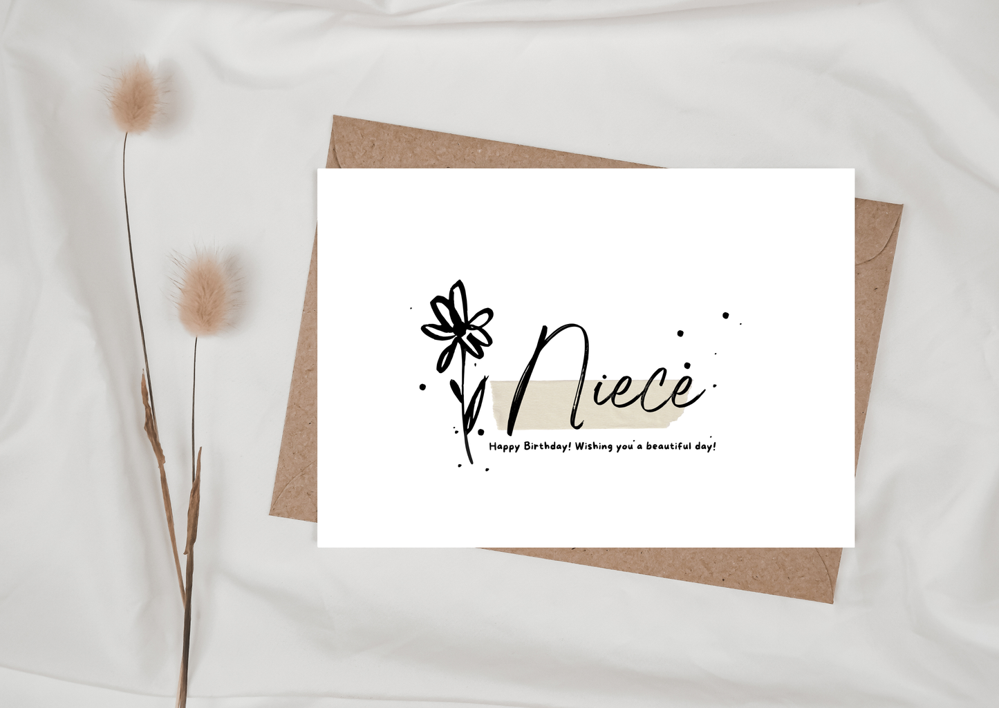 NIECE FLOWER CARD, 283