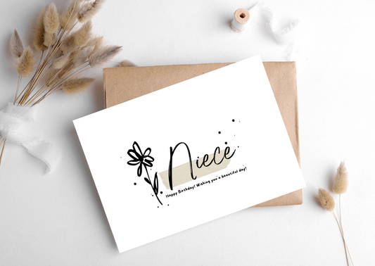 NIECE FLOWER CARD, 283