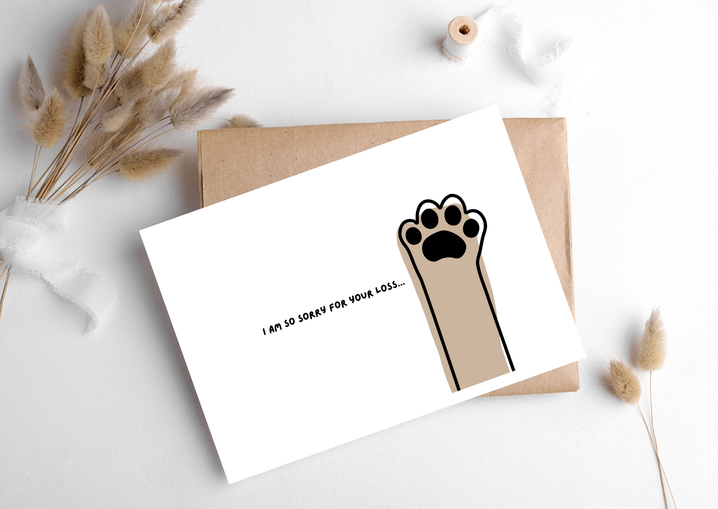 SORRY FOR YOUR LOSS- PET CARD
