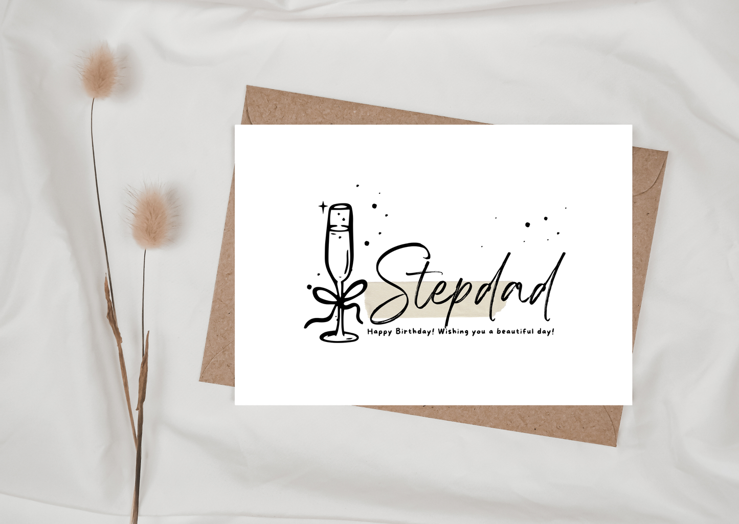 STEPDAD CHAMPAGNE CARD, 283