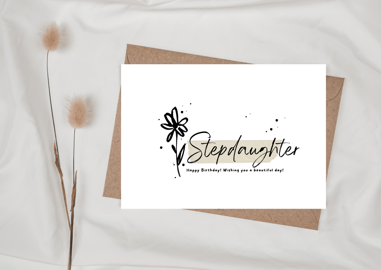 STEPDAUGHTER FLOWER CARD, 283