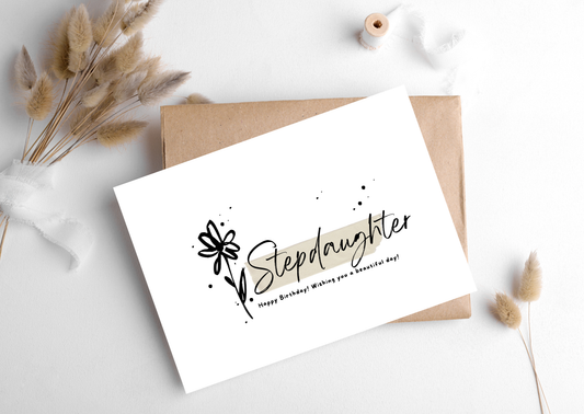 STEPDAUGHTER FLOWER CARD, 283