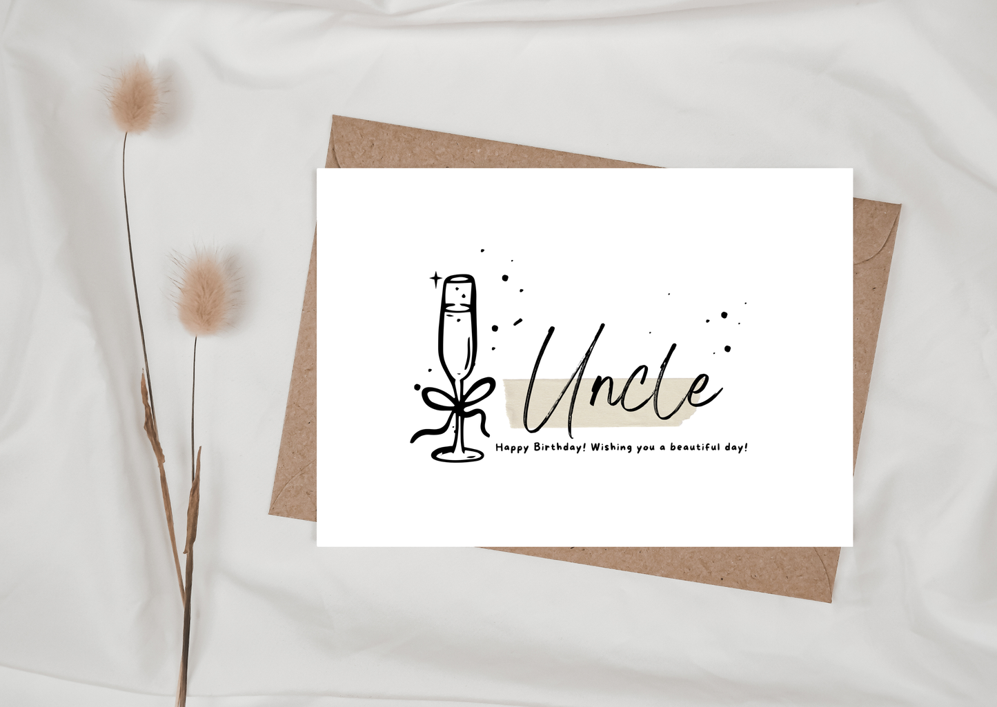 UNCLE CHAMPAGNE CARD, 283