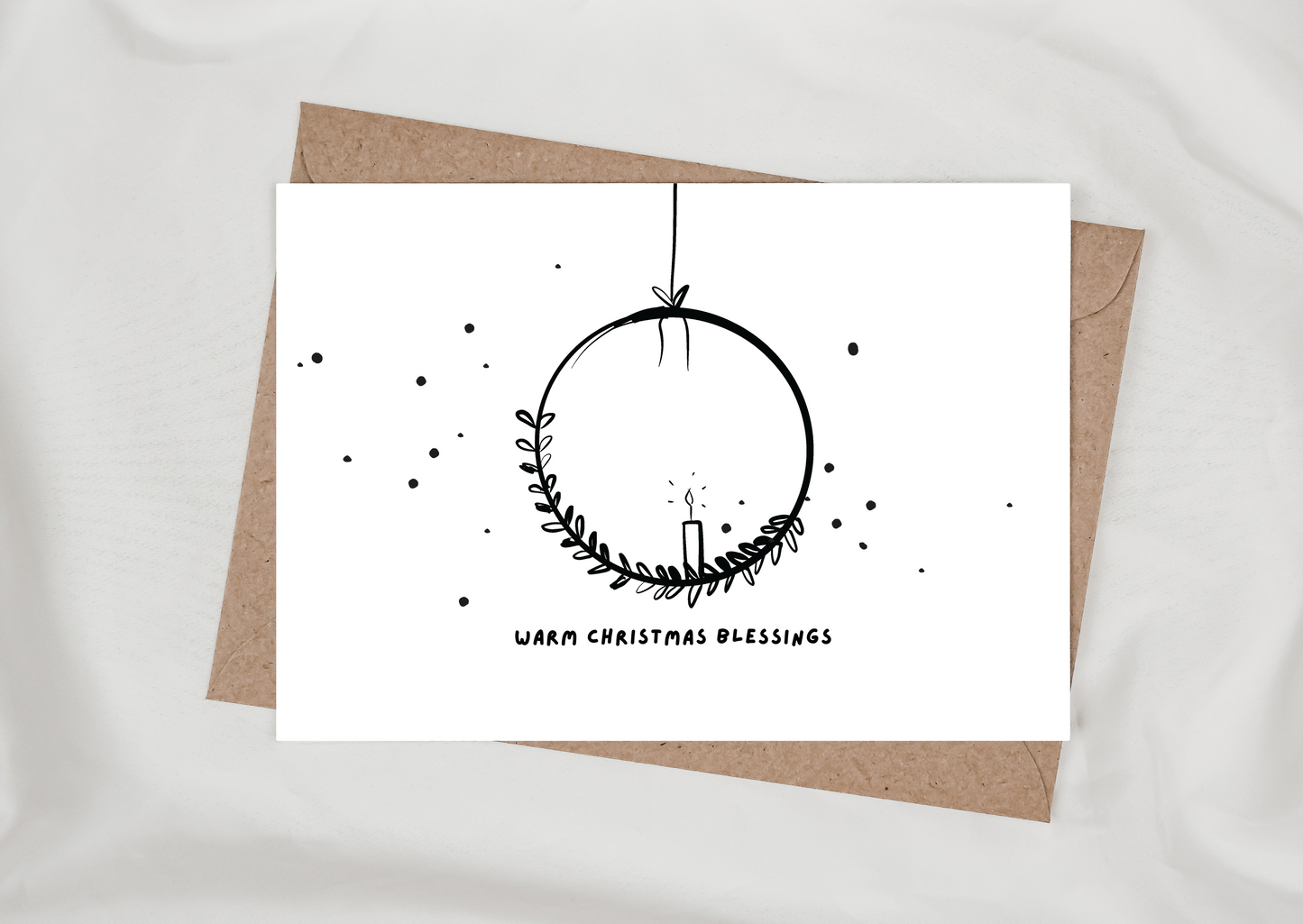 WARM CHRISTMAS BLESSINGS CARD