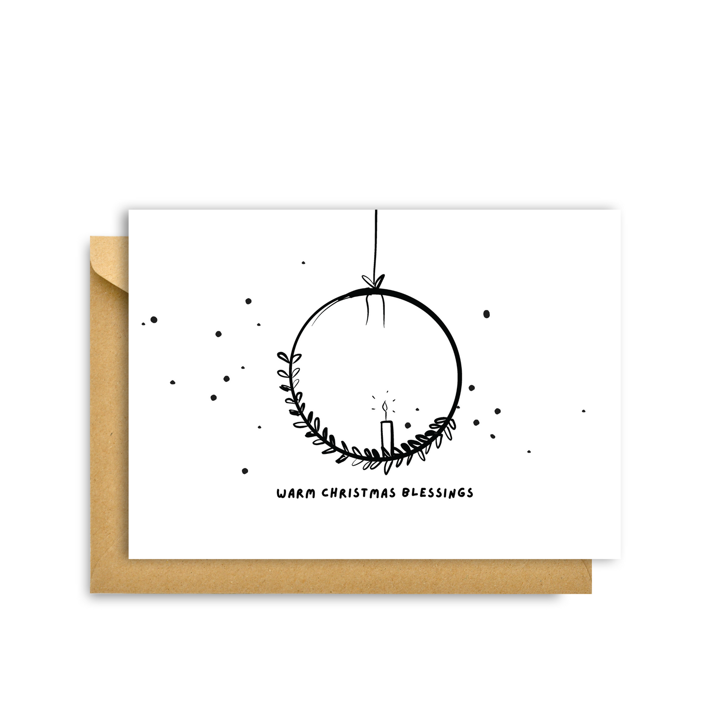 WARM CHRISTMAS BLESSINGS CARD