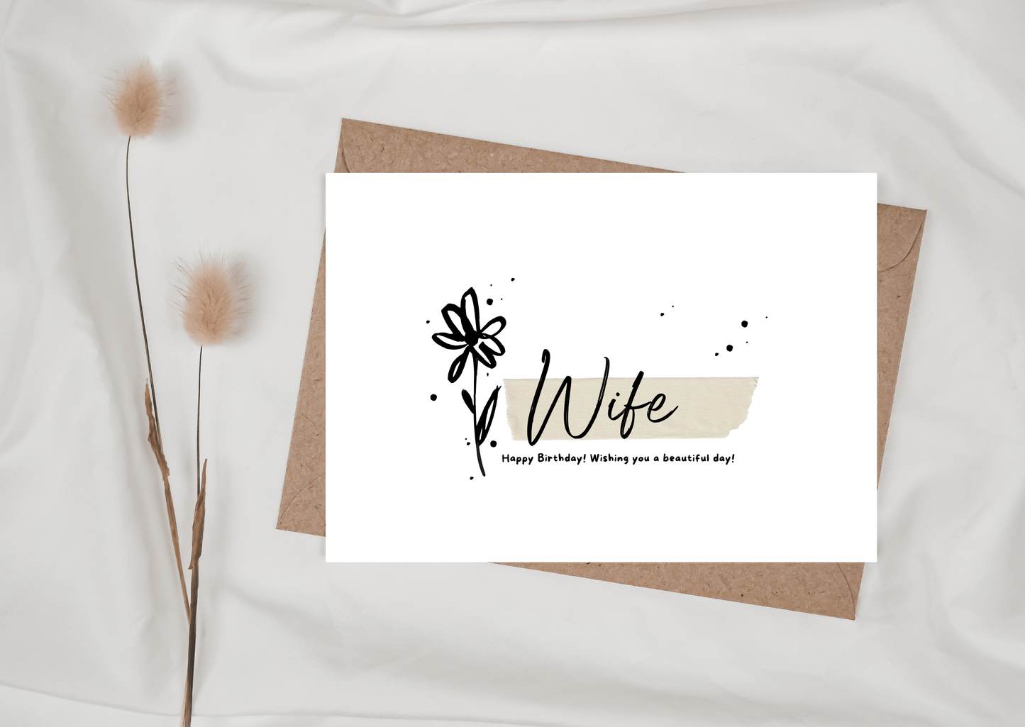WIFE FLOWER CARD, 283