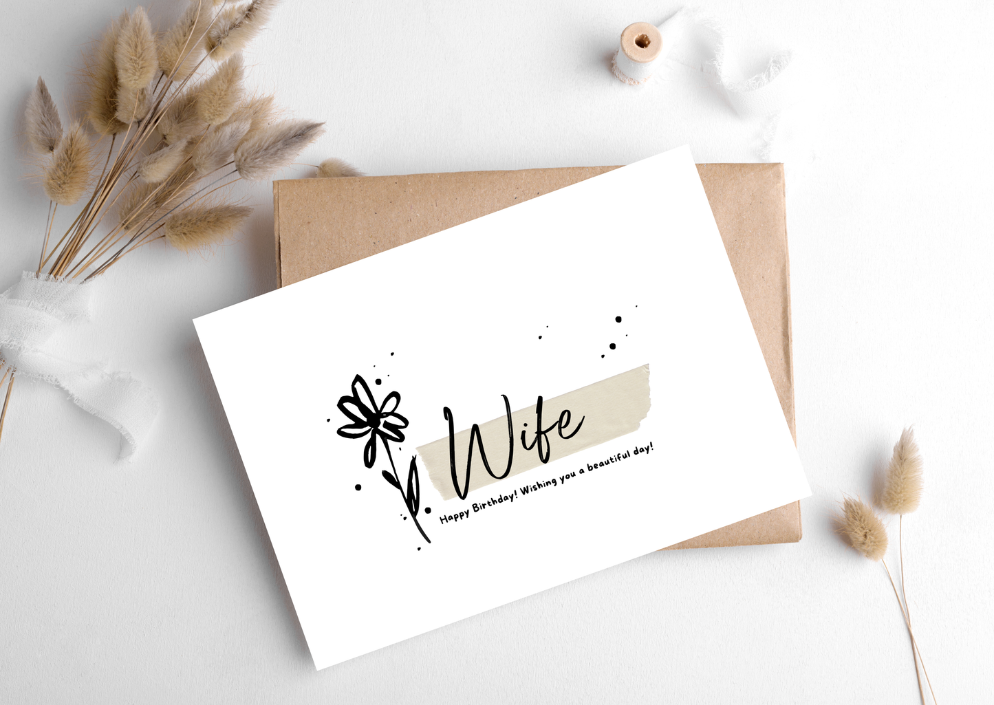 WIFE FLOWER CARD, 283