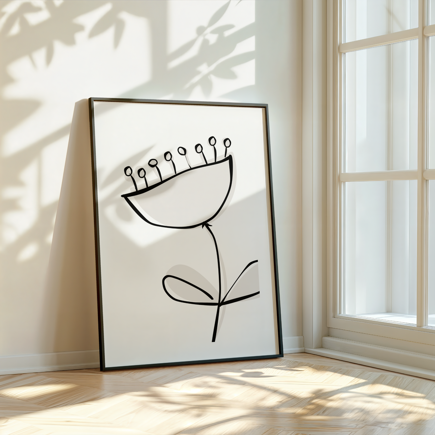 Anemone Flower Sketch Print