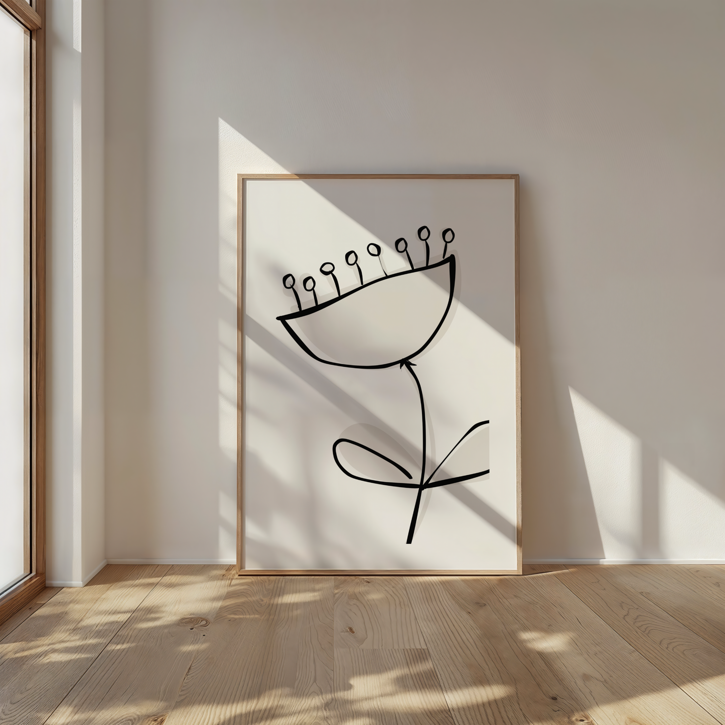 Anemone Flower Sketch Print