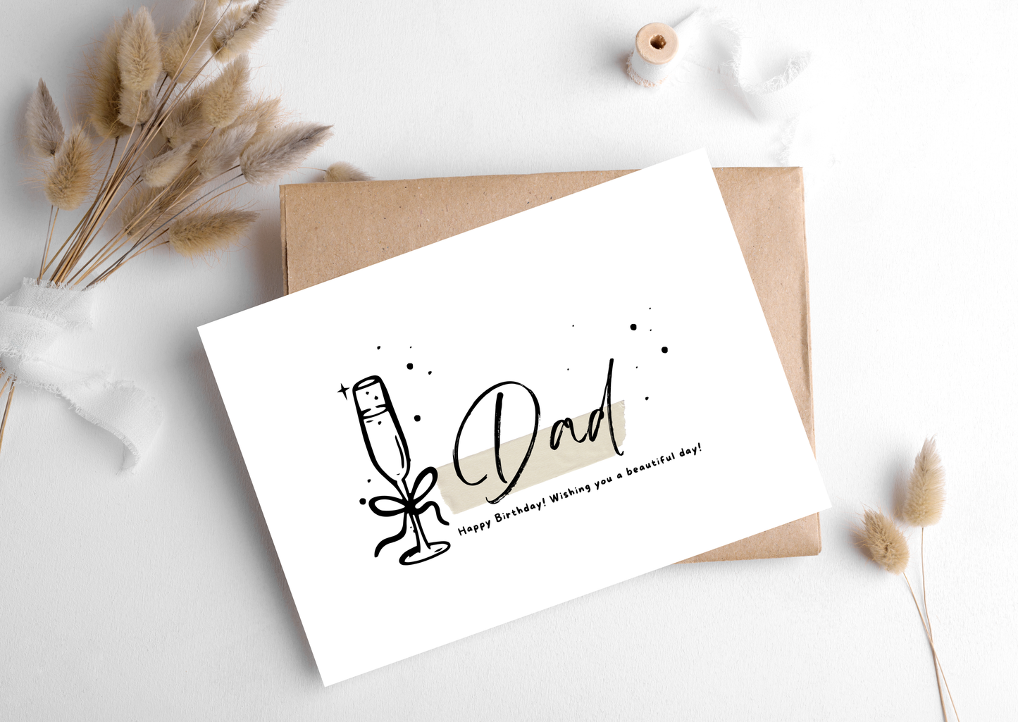 DAD CHAMPAGNE CARD, 283