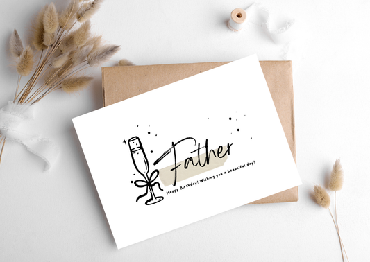 FATHER CHAMPAGNE CARD, 283